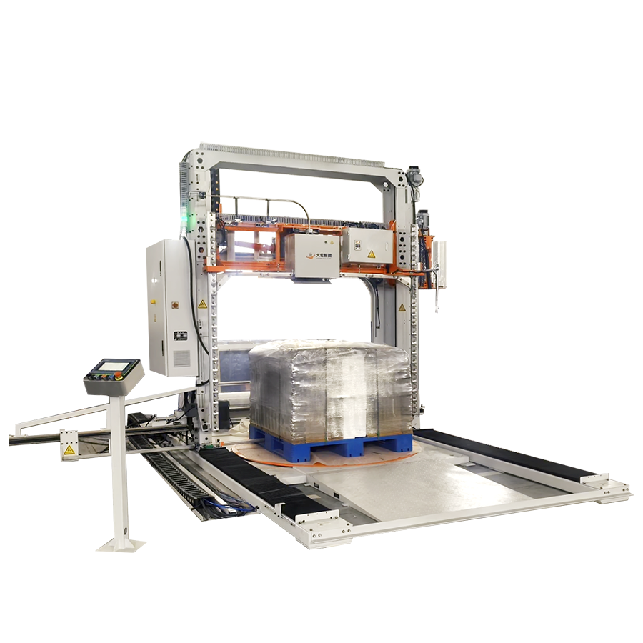 缠膜捆扎覆顶一体机